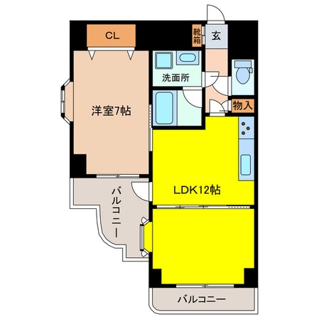 東口ハイツの物件間取画像